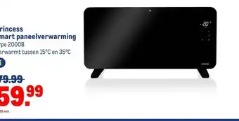 Makro Princess smart paneelverwarming aanbieding