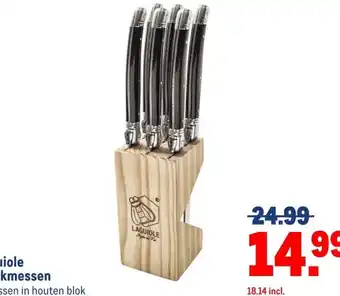 Makro Laguiole steakmessen aanbieding