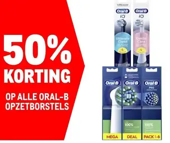 Makro OP ALLE ORAL-B OPZETBORSTELS aanbieding