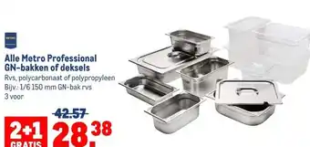 Makro Alle Metro Professional GN-bakken of deksels aanbieding