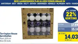 Makro Tarrington House kerstballen aanbieding