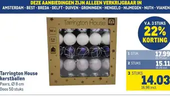 Makro Tarrington House kerstballen aanbieding