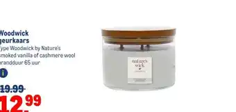 Makro Woodwick geurkaars aanbieding