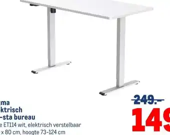 Makro Sigma elektrisch zit-sta bureau aanbieding