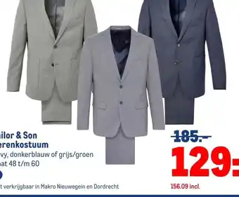 Makro Tailor & Son herenkostuum aanbieding