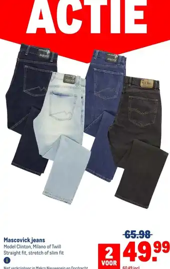 Makro Mascovick jeans aanbieding