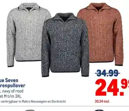 Makro Blue Seven herenpullover aanbieding