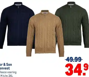 Makro Tailor & Son herenvest aanbieding
