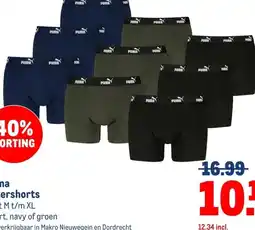 Makro Puma boxershorts aanbieding