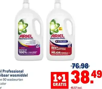 Makro Ariel Professional vloeibaar wasmiddel aanbieding