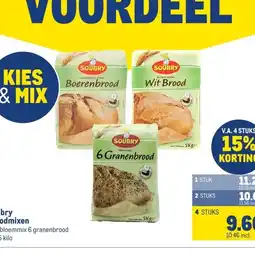 Makro Soubry broodmixen aanbieding
