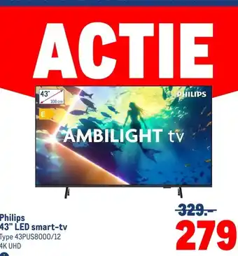 Makro Philips 43 LED smart-tv aanbieding