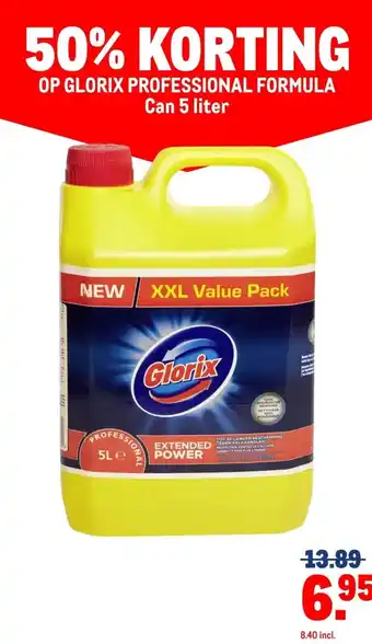 Makro GLORIX PROFESSIONAL FORMULA aanbieding