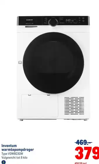 Makro Inventum warmtepompdroger aanbieding