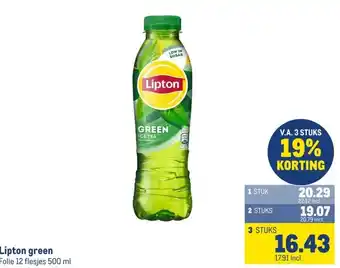 Makro Lipton green aanbieding