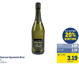 Makro Valmarone Spumante Brut aanbieding