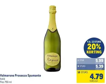 Makro Valmarone Prosecco Spumante aanbieding