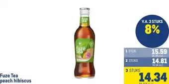Makro Fuze Tea peach hibiscus aanbieding