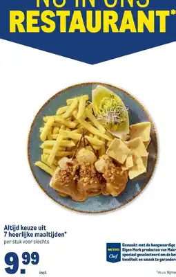 Makro Altijd keuze uit 7 heerlijke maaltijden aanbieding