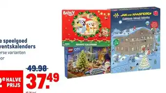 Makro Alle speelgoed adventskalenders aanbieding