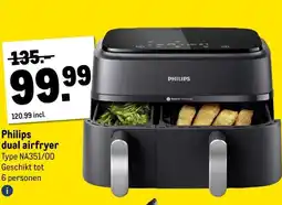 Makro Philips dual airfryer aanbieding