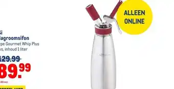 Makro iSi slagroomsifon aanbieding
