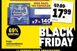 Makro Finish vaatwastabletten aanbieding