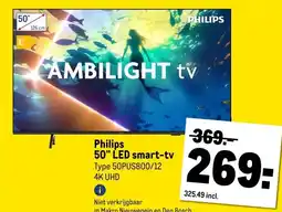 Makro Philips 50 LED smart-tv aanbieding