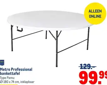 Makro Metro Professional bankettafel aanbieding