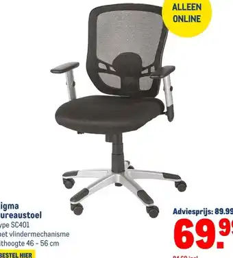 Makro Sigma bureaustoel aanbieding