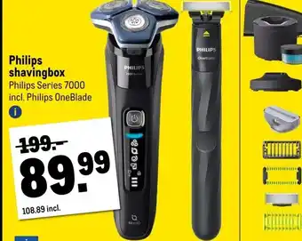 Makro Philips shavingbox aanbieding