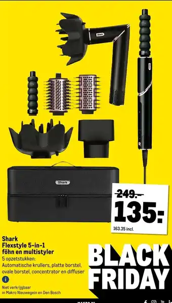 Makro SharkFlexstyle 5-in-1 föhn en multistyler aanbieding