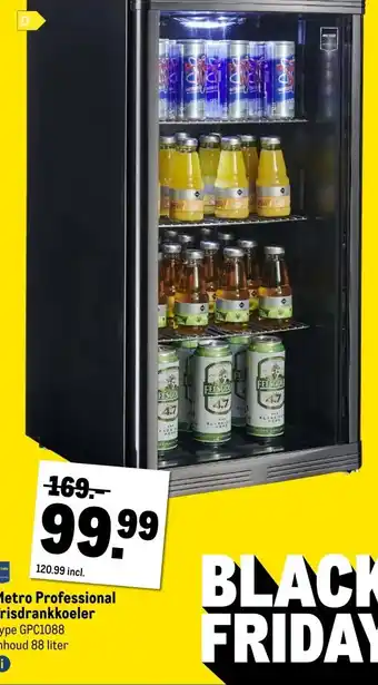 Makro Metro Professional frisdrankkoeler aanbieding