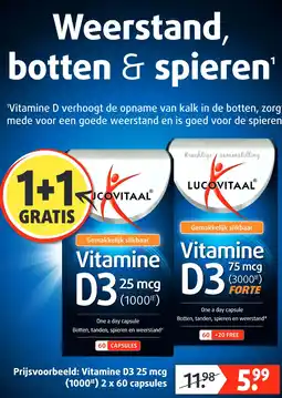Lucovitaal Vitamine D3 25 mcg aanbieding