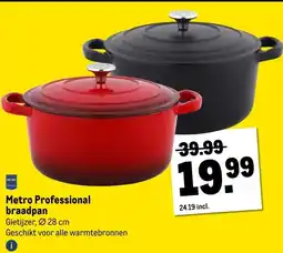 Makro Metro Professional braadpan aanbieding