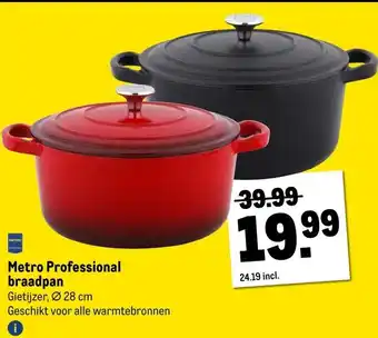Makro Metro Professional braadpan aanbieding