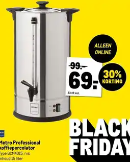 Makro Metro Professional koffiepercolator aanbieding