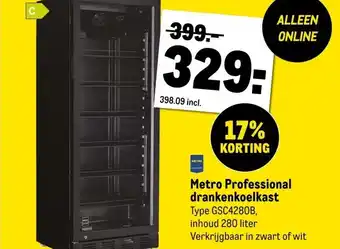 Makro Metro Professional drankenkoelkast aanbieding