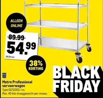 Makro Metro Professional serveerwagen aanbieding