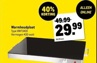 Makro Warmhoudplaat aanbieding