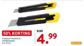 Kluswijs STANLEY DUOPACK AFBREEKMES aanbieding