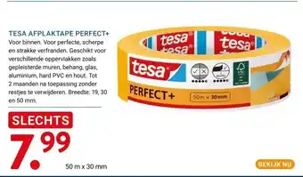 Kluswijs TESA AFPLAKTAPE PERFECT+ aanbieding