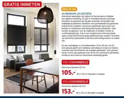Kluswijs ALUMINIUM JALOEZIEËN aanbieding