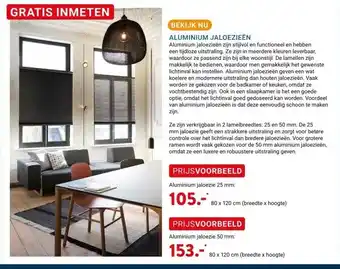 Kluswijs ALUMINIUM JALOEZIEËN aanbieding