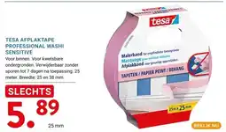 Kluswijs TESA AFPLAKTAPE PROFESSIONAL WASHI SENSITIVE aanbieding