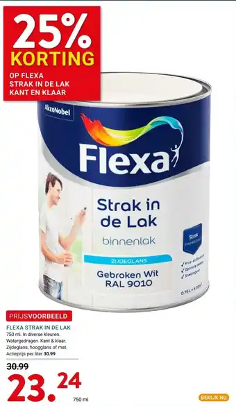 FLEXA STRAK IN DE LAK