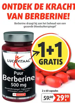 Lucovitaal Puur Berberine 500 mg aanbieding