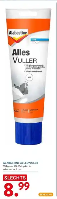Kluswijs ALABASTINE ALLESVULLER aanbieding