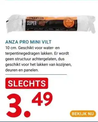 Kluswijs ANZA PRO MINI VILT aanbieding