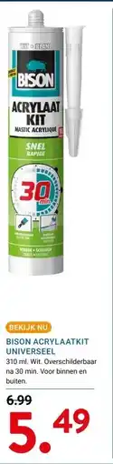Kluswijs BISON ACRYLAATKIT UNIVERSEEL aanbieding
